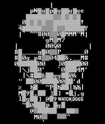 Watch Dogs Skull T Shirt Thinkgeek