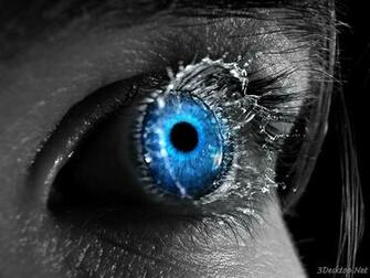 3d Eye Blue Wallpaper Desktop WallscreenHD