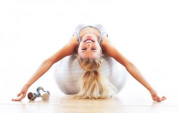 Wallpaper Girl Sexy Ball Fitness Gym Aerobic Image For