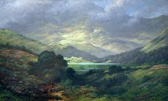 Scottish Highlands By Gutave Dore Wallpaper