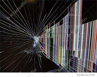 Broken Computer Screen Pixshark Image