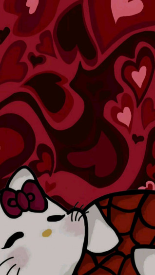 Spiderman And Kitty Wallpaper In Hello HD