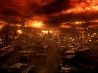 Armageddon Apocalypse Burned Cars Art HD Wallpaper Of Fantasy