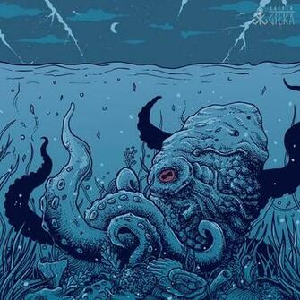 Octopus Underwater World Art Tentacles Stock Photos Image