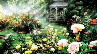 Rose Garden High Quality And Resolution Wallpaper On