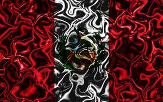 Wallpaper 4k Flag Of Peru Abstract Smoke South