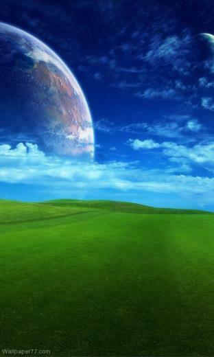 Black Earth Orbit Planet Wallpaper Space