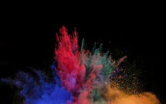 Color Explosion Powder S Blast Wallpaper
