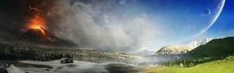 Full HD Wallpaper Dual Screen Nature By Tobias Roetsch Eruptions