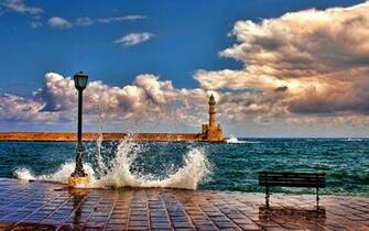 Nature Architecture Landscape Clouds Horizon Crete Greece
