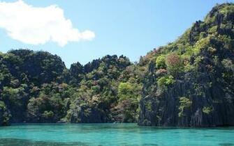 Background Beautiful Island Rocky Ocean Wallpaper Turquoise