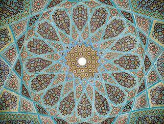 Roof Of The Tomb Persian Poet Hafez At Shiraz Iran Province