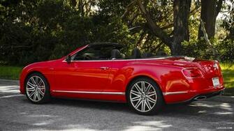 Bentley Continental Gt Speed Convertible St James Red Side