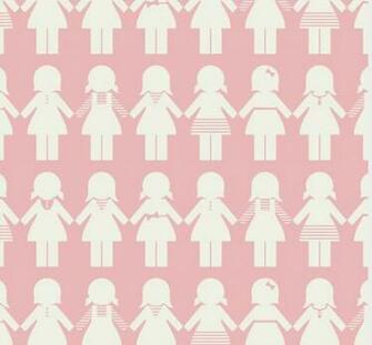 Dwell Studio Paperdolls Wallpaper Per Square Foot Old School