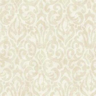 Beige White Emerson Qe14004 Wallpaper Traditional