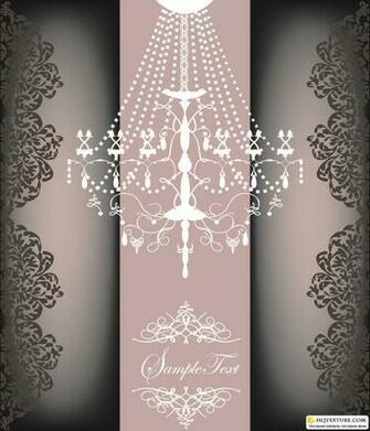 Vintage Background With Chandelier