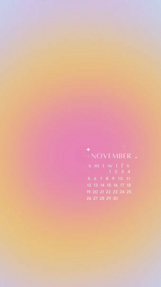 November Lock Screen In Calendar Wallpaper Cute
