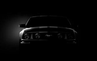 Ford Mustang Black Background Wallpaper Muscle Car