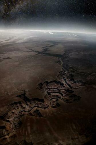Aerial Earth Grand Canyon Usa Arizona Horizon