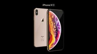 Wallpaper iPhone Xs Max Gold Smartphone 4k