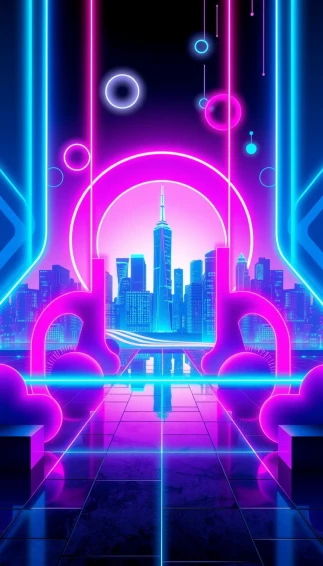Neon 4k Phone Wallpaper