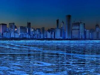 Manhattan Night Skyline Desktop Wallpaper