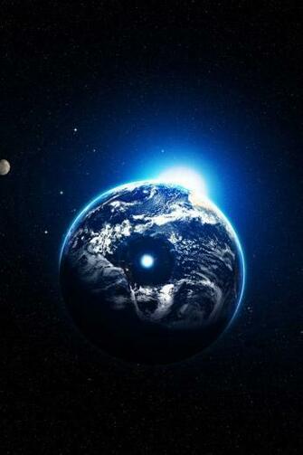 Sfondo Earth Light iPhone Wallpaper X