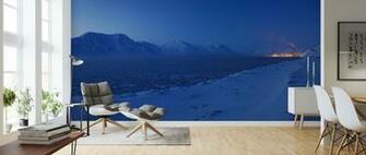 Longyearbyen By Night Svalbard I High Quality Wall Murals With