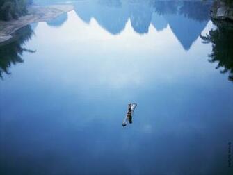 Shiney Great White Fisherman Lake Wallpaper