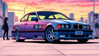 Bmw E36 Anime Wallpaper