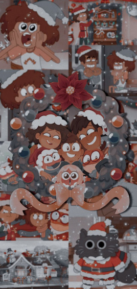 Amphibia And Luz Noceda Christmas Wallpaper
