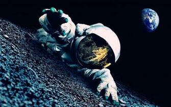 Astronaut Galaxy Wallpaper Top