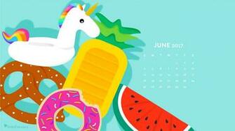 June Pool Float Calendar Wallpaper Sarah Hearts