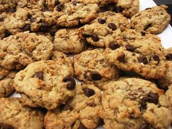 Tasty Chocolate Chip Cookies Wallpaper