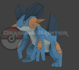 Pixelmon Swampert Model By Dragonspainter