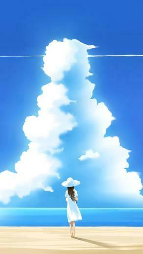 Summer Day Illustration iPhone 5s Wallpaper