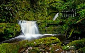 Desktop Wallpaper Calendar June Lower Mclean Falls