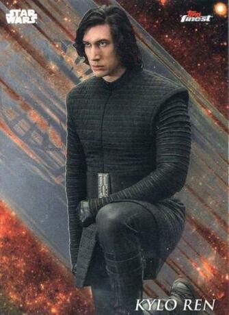 Kylo Ren Topps Finest Star Wars Card With Image