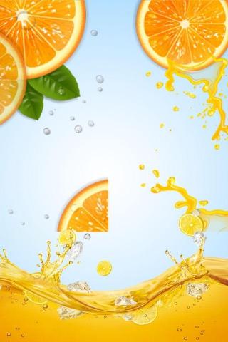 Ad Background Big Sale Fruit Juice Splash Coffee Poster