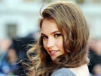 Lily James Wallpaper HD Background