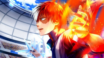 Shoto Todoroki Fire And Ice 4k Wallpaper