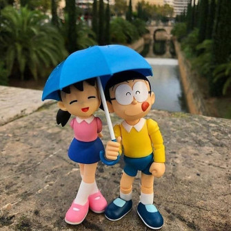 Nobita And Shizuka Love Wallpaper