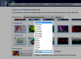 To Change The Windows Desktop Background Rotation Time Super User
