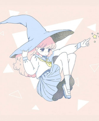 Pastel Witch Wallpaper