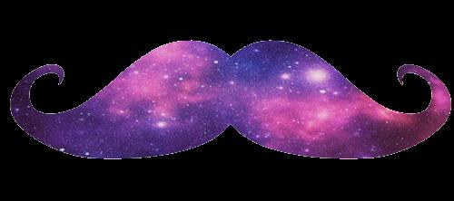 Galaxy Mustache By Lolithalolita