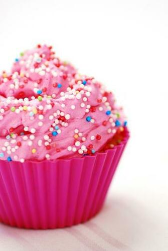 Pink Cupcake BirtHDay Surprise Food Wall Mural Ohpopsi Wallpaper