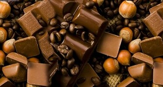 Chocolate Nuts Background Evolutions