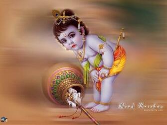 Cute Child Lord Krishna Image Wallpaper