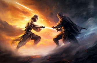 Anakin Vs Obi Wan Wallpaper