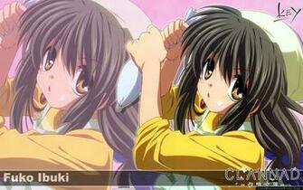 Nad Ibuki Fuuko Girl Brunette Apron Big Eyes Wallpaper Fuko